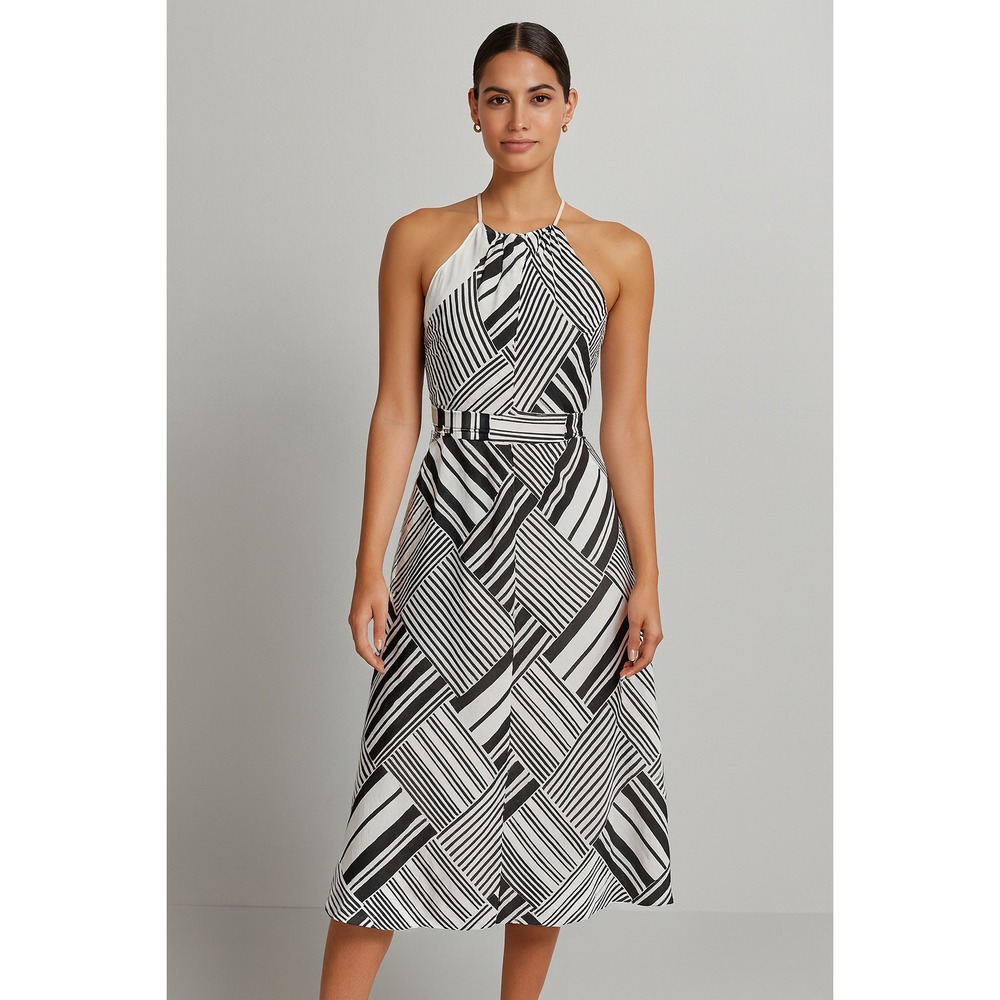 Lauren Ralph Lauren‎ Dress Womens 14 Rope Neck Tie Career Cocktail Classic Chic
